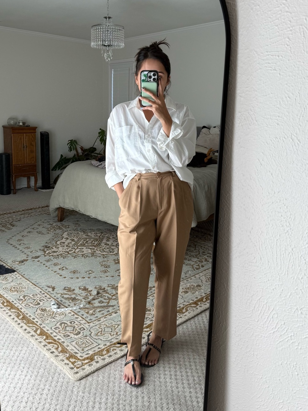 Vintage Sag Harbor High-Waist Tailored Trousers